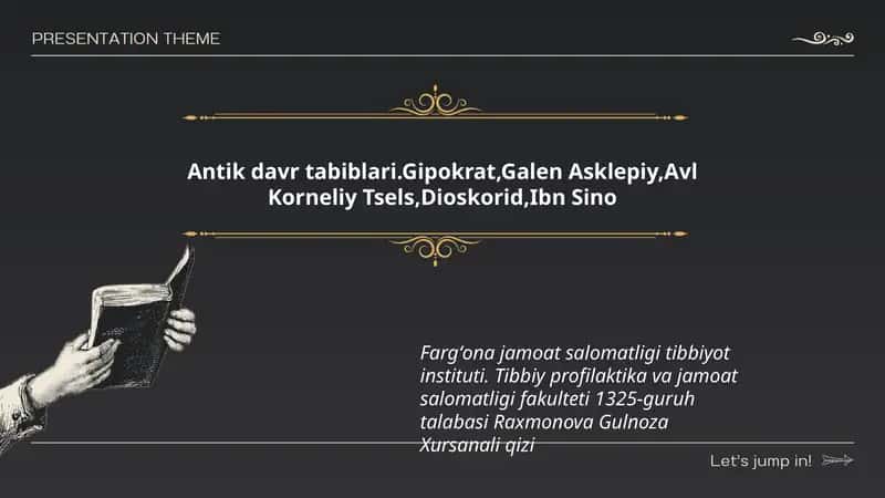 Antik davr tabiblari 1