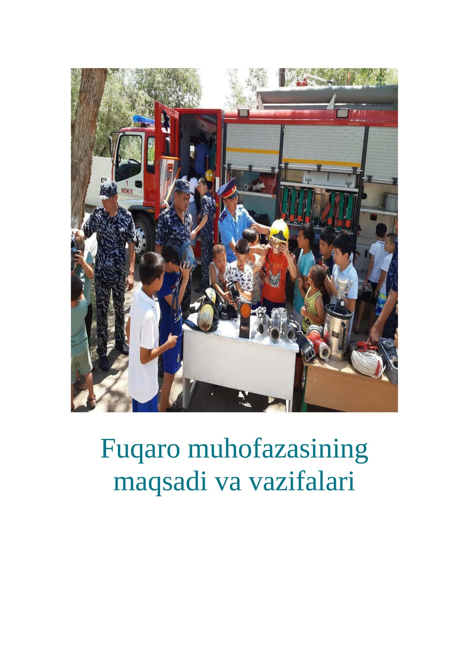 Fuqaro muhofazasining maqsadi va vazifalari 1