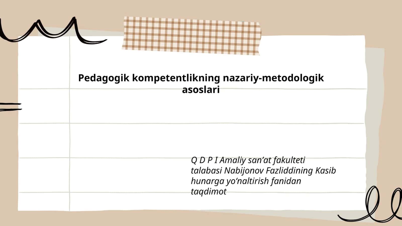 Pedagogik kompetentlikning nazariy-metodologik asoslari 1