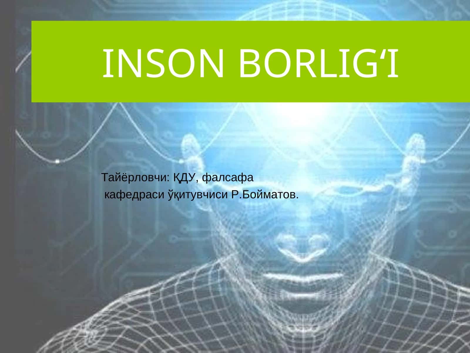 INSON BORLIG‘I 1