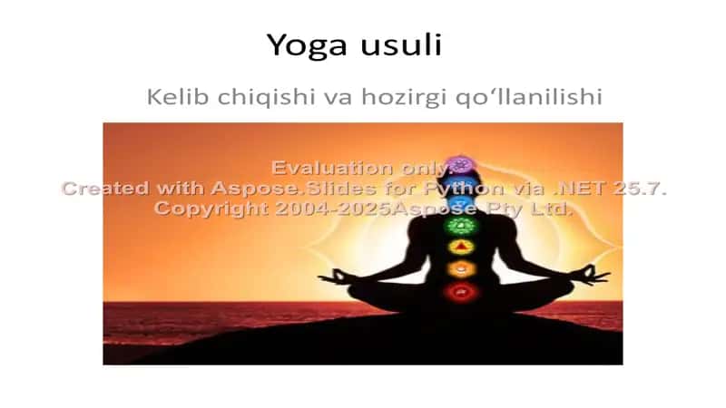 Yoga usuli 1