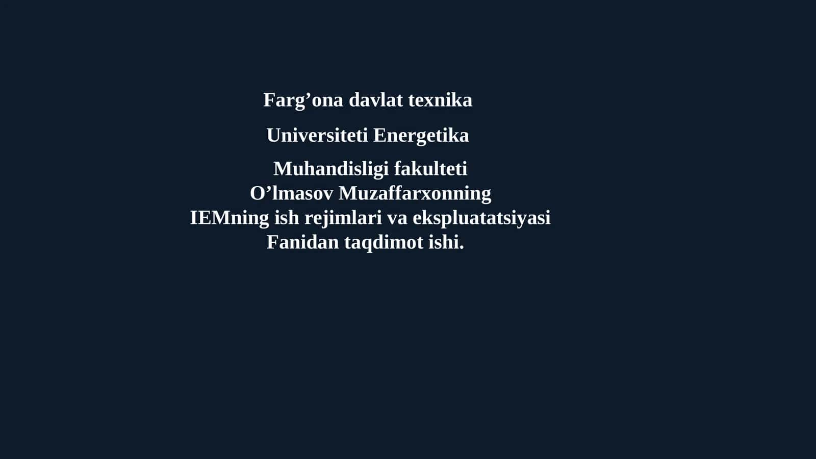 IEM DAO'TKINCHI ISHREJIMLARI 1