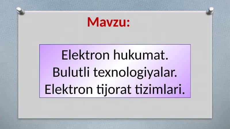 Elektronhukumat 1