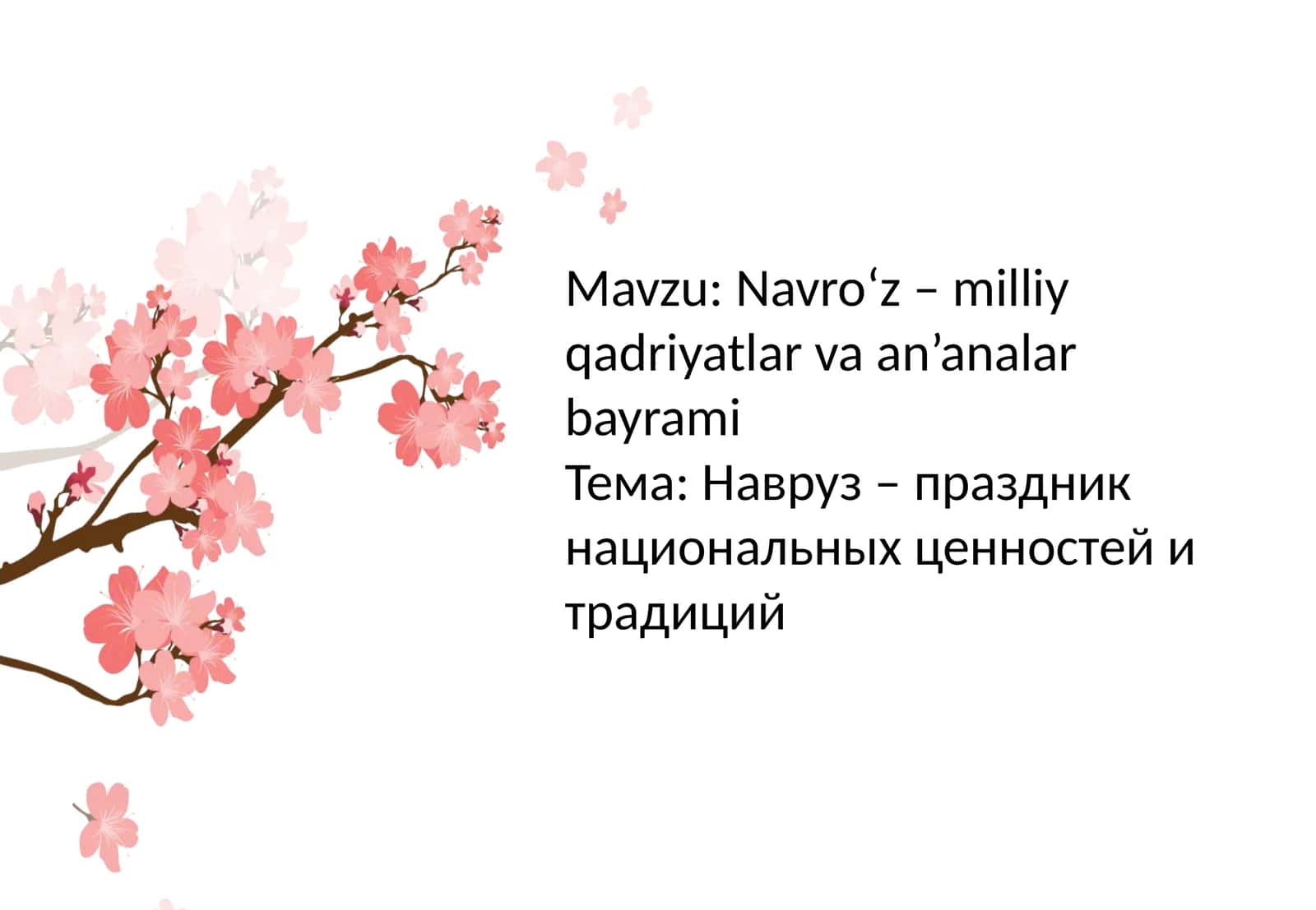 Navro‘z – milliy qadriyatlar va an’analar bayrami 1