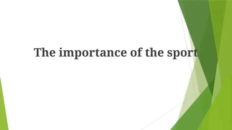 Sport Importance 1