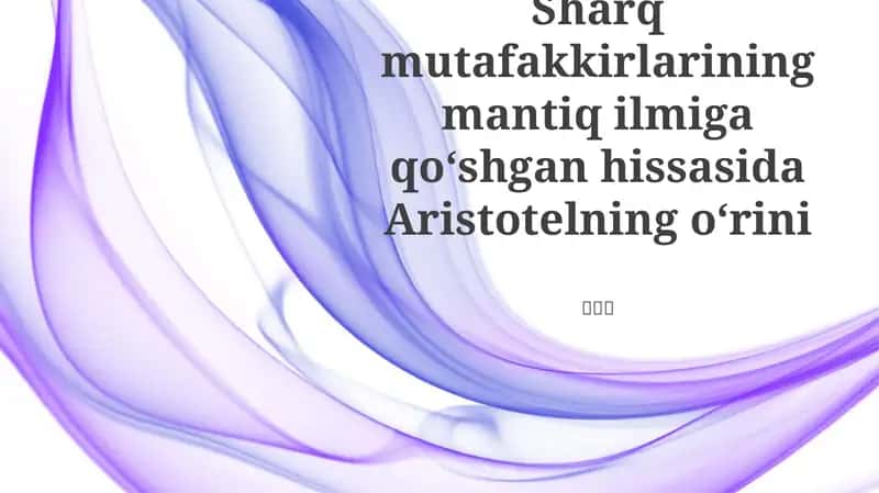 Aristotelning mantigi 1