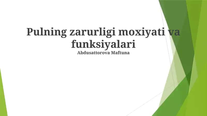 Tortishning Asosiy Funktsiyalari 1