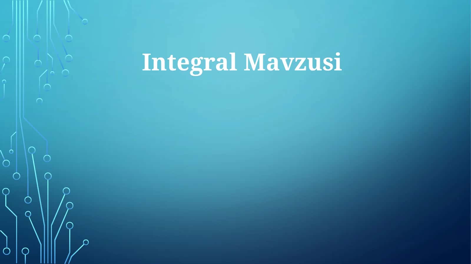 Integral 1