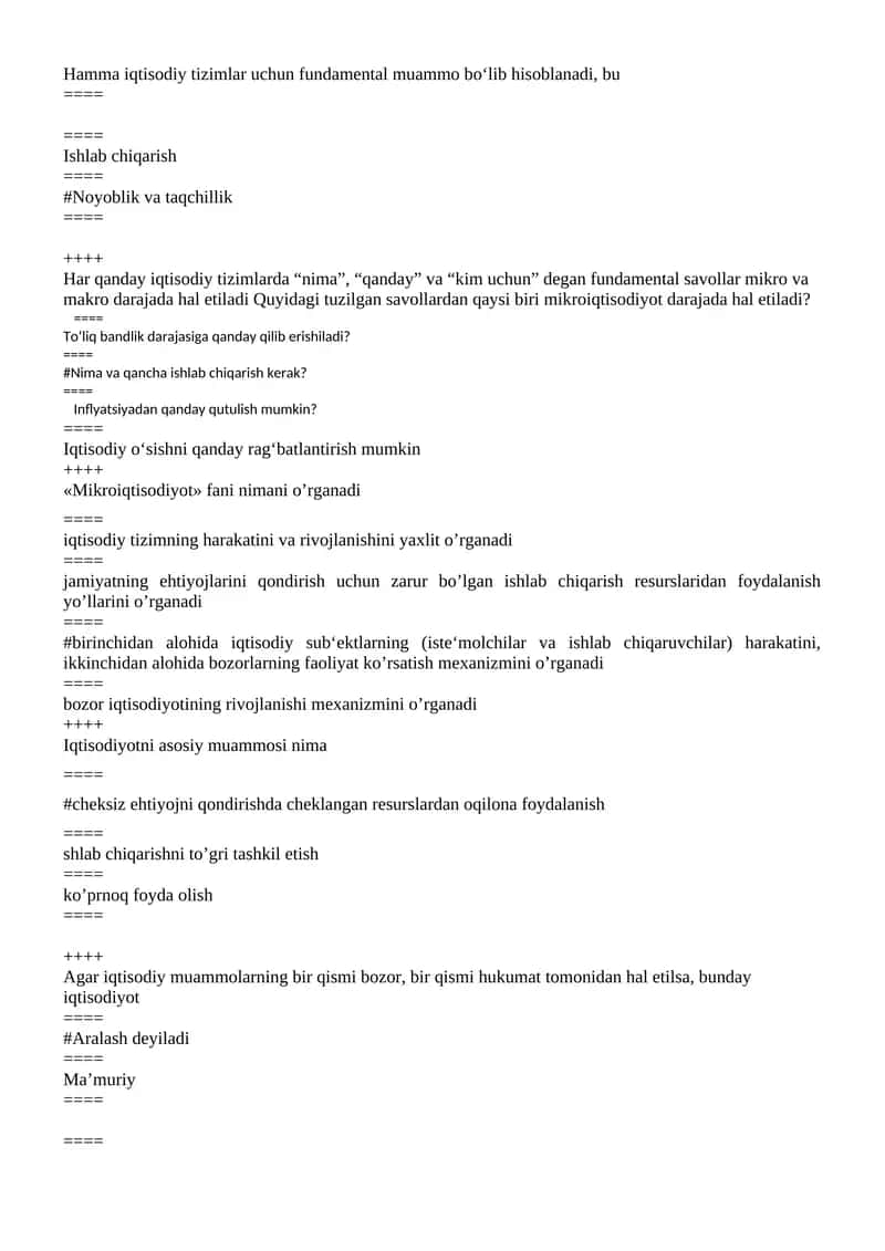 Mikroiqtisodiyot 1
