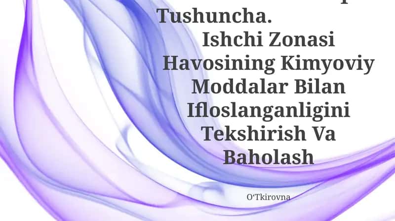 Kimyoviy Omillarni Umumzaharli Va Maxsus Ta'Siri Haqida Tushuncha 1