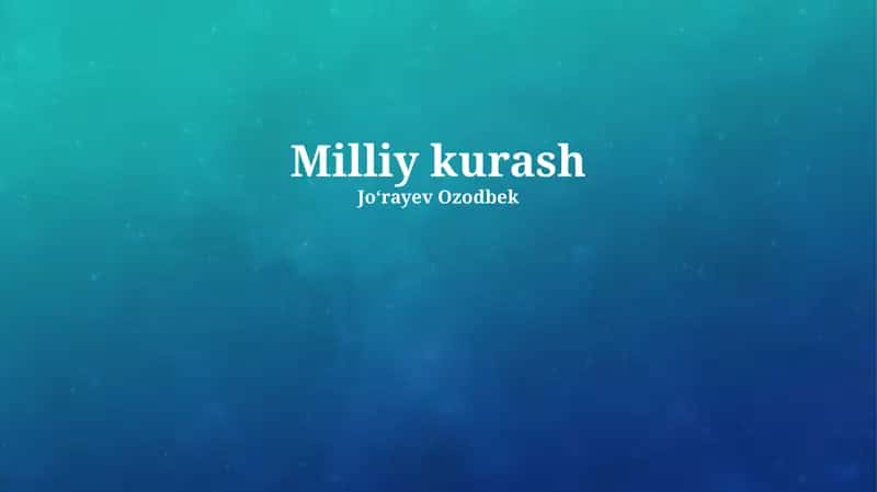 Milliy kurash 1