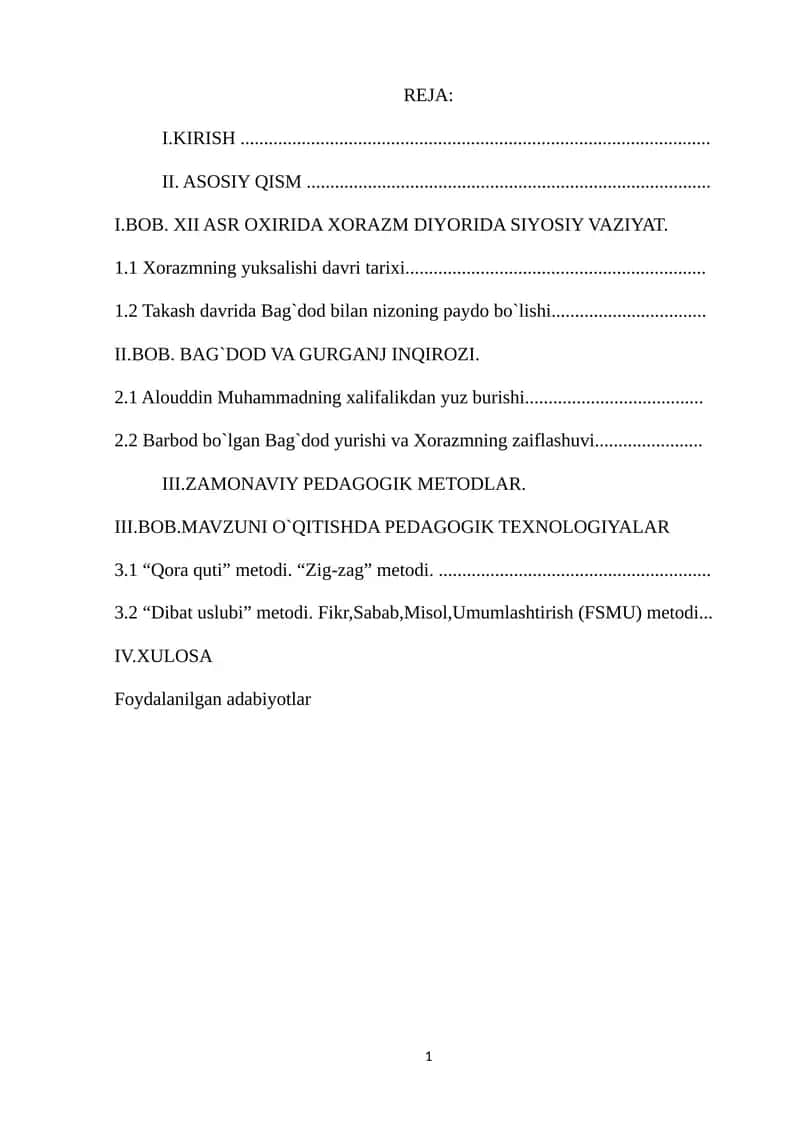 O‘rta Osiyo tarixi 1