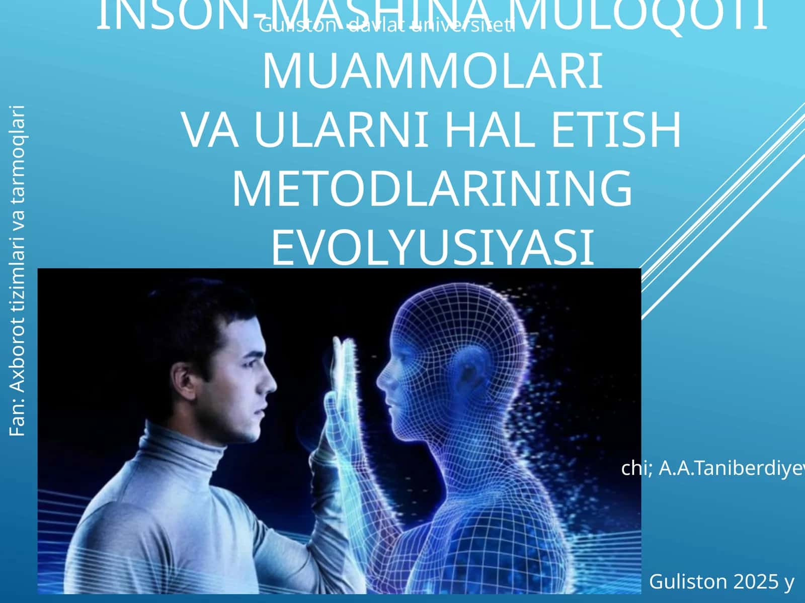 Inson-Mashina Muloqoti Muammolariva Ularni Hal Etish Metodlarining Evolyusiyasi 1