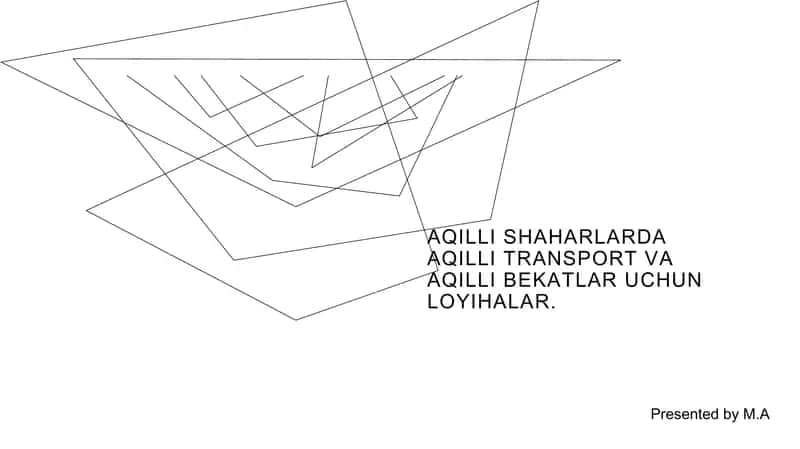 Aqilli shaharlarda aqilli transport va aqilli bekatlar uchun 1