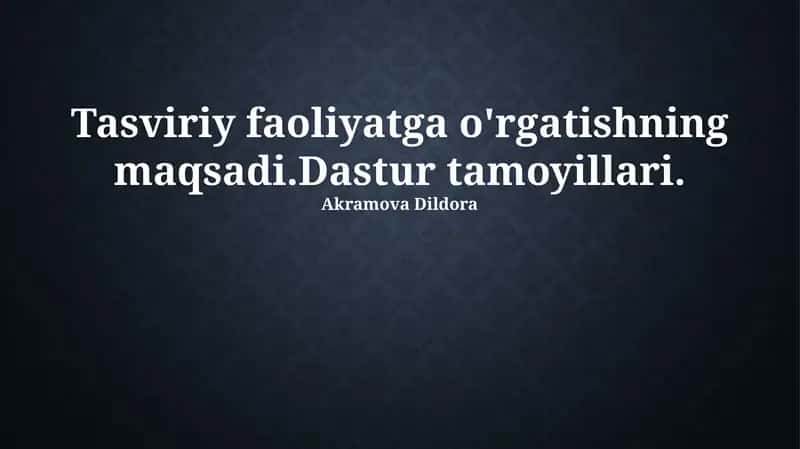 Dastur Tamoyillari 1