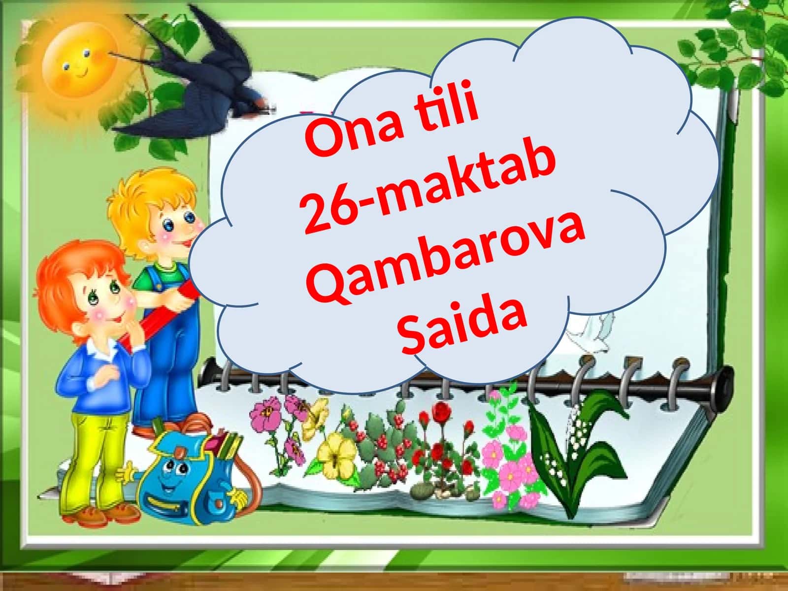 4-sinf Ona tili dars ishlanma. Kishilik olmoshlarining kelishik qo'shimchalari bilan qo'llanishi 1
