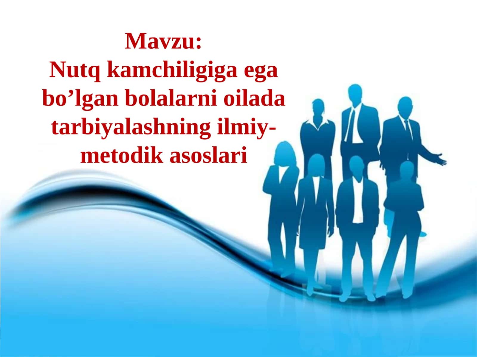 Nutq kamchiligiga ega bo’lgan bolalarni oilada tarbiyalashning ilmiy-metodik asoslari 1