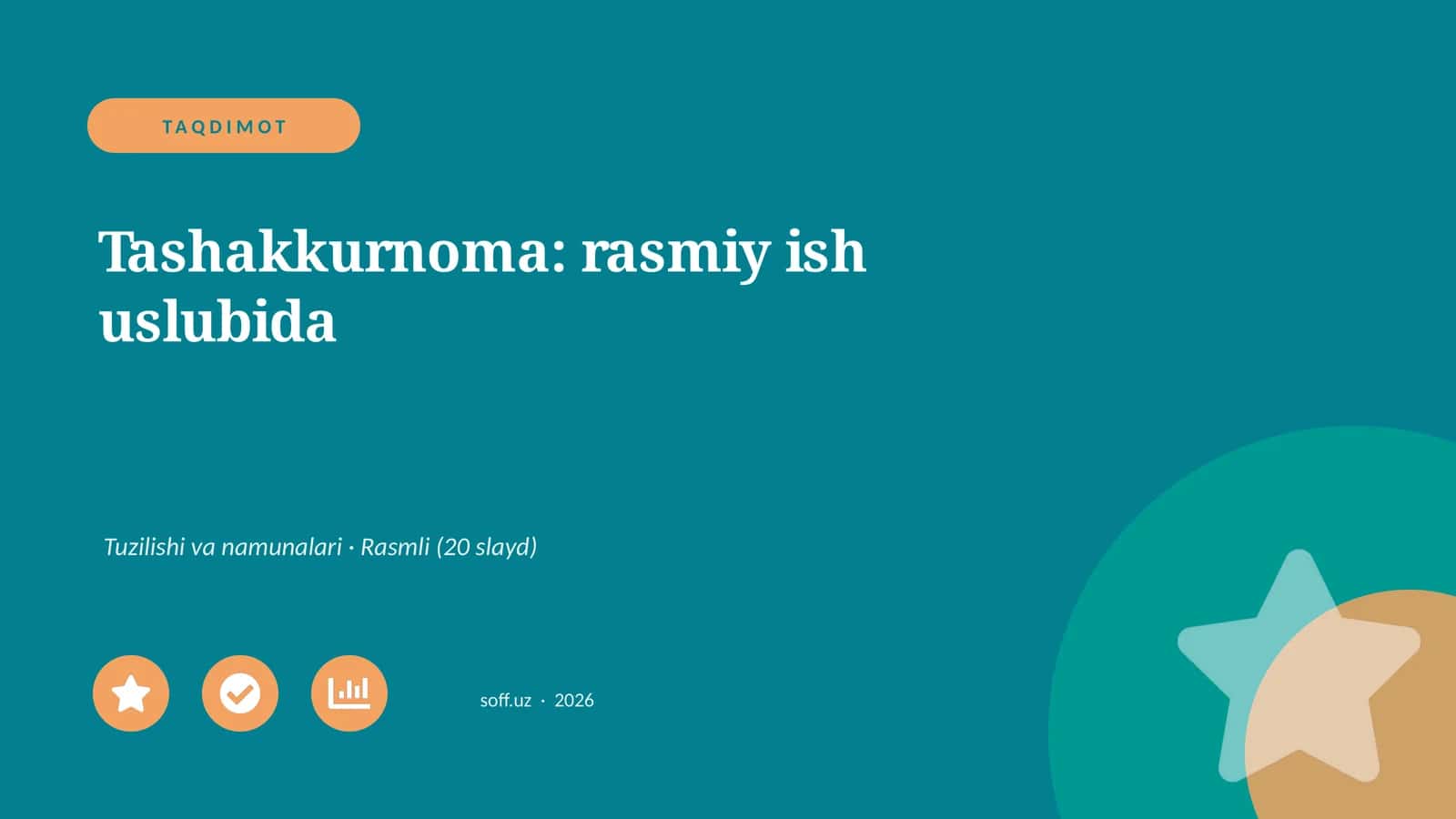 Tashakkurnoma: rasmiy ish uslubida 1