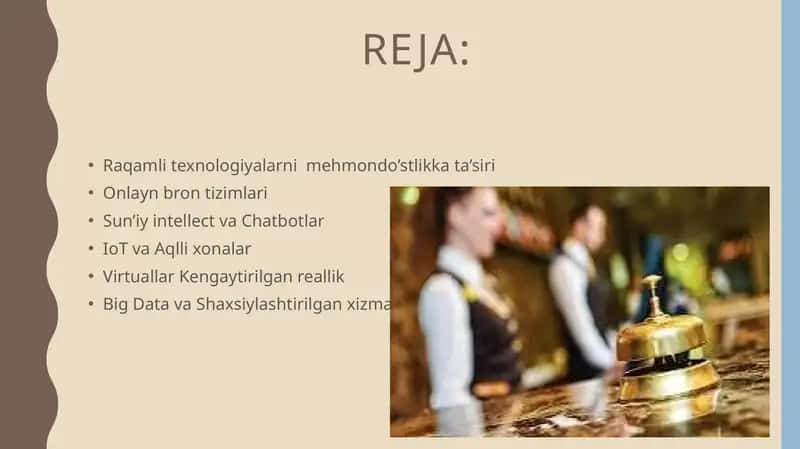 MEHMONXONALARDA RAQAMLI TEXNOLOGIYALAR 1