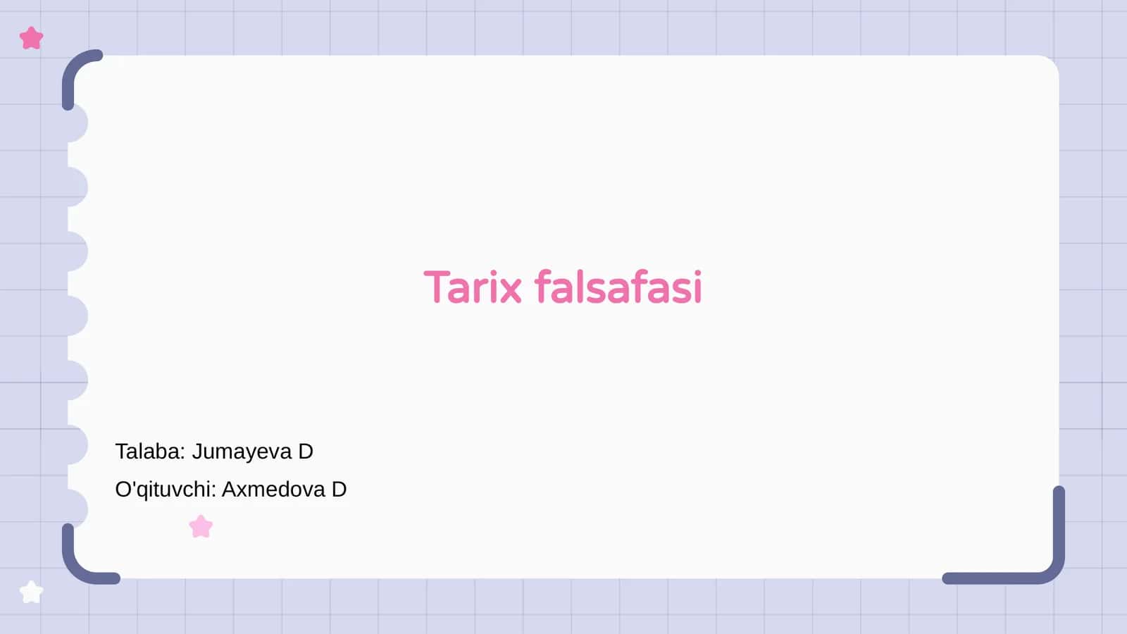 Tarix falsafasi 1