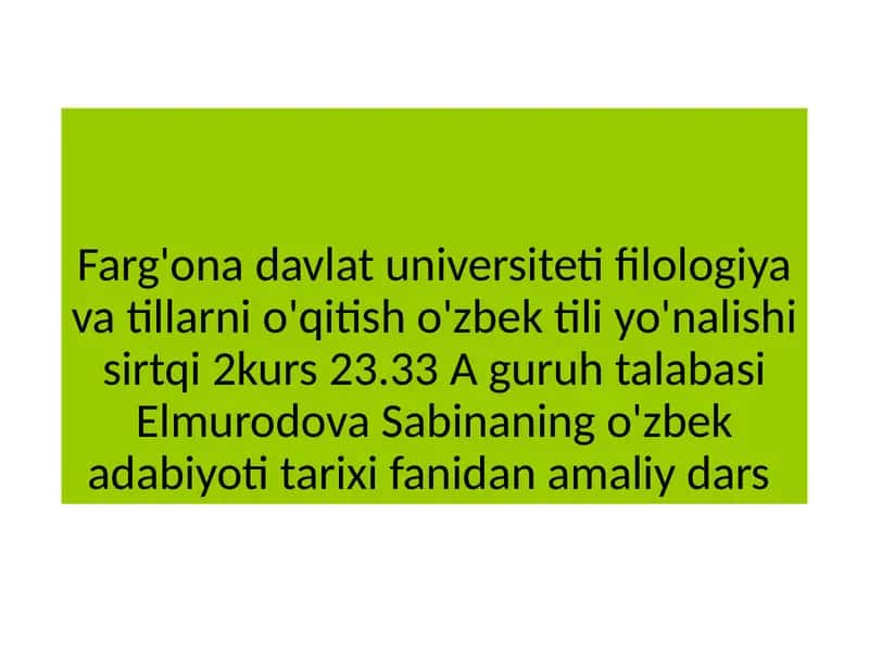 Atoi haqida ma'lumotlar 1