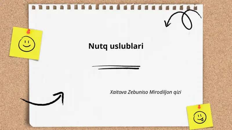 Nutq uslublari 1
