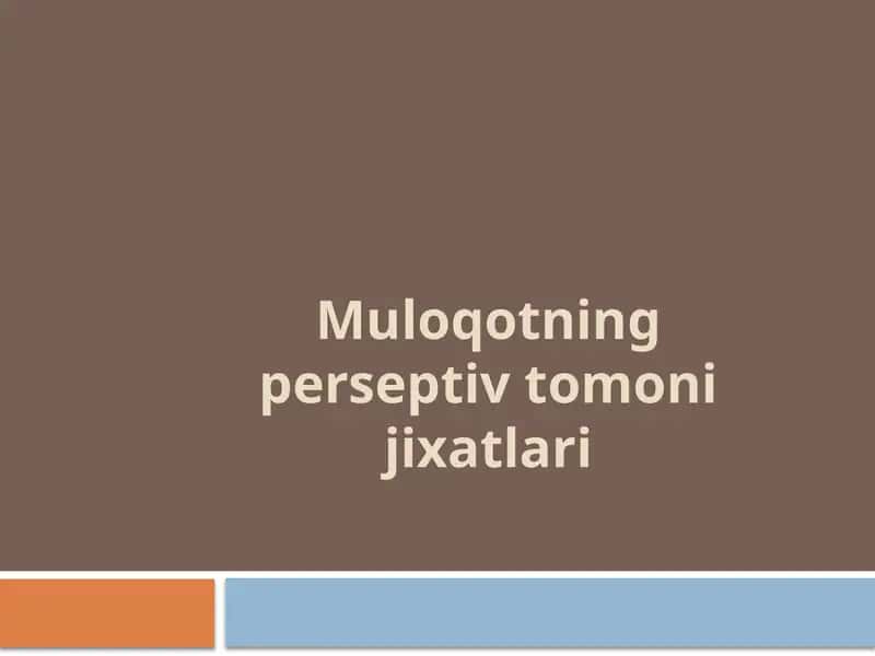 Muloqotning turli shakllari va bosqichlari 1