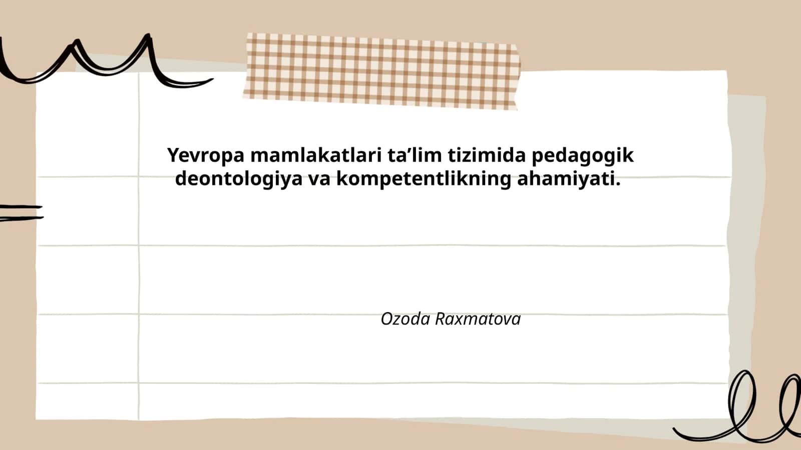 Yevropa mamlakatlari ta’lim tizimida pedagogik deontologiya va kompetentlikning ahamiyati 1