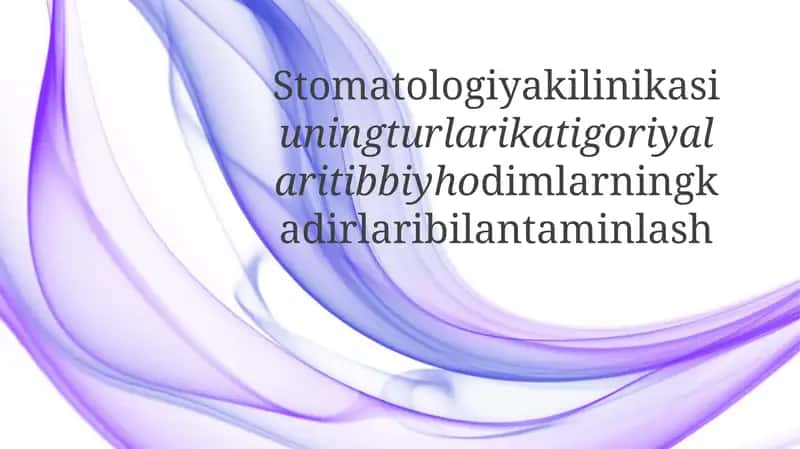 Stomatologiyaklinikasi 1