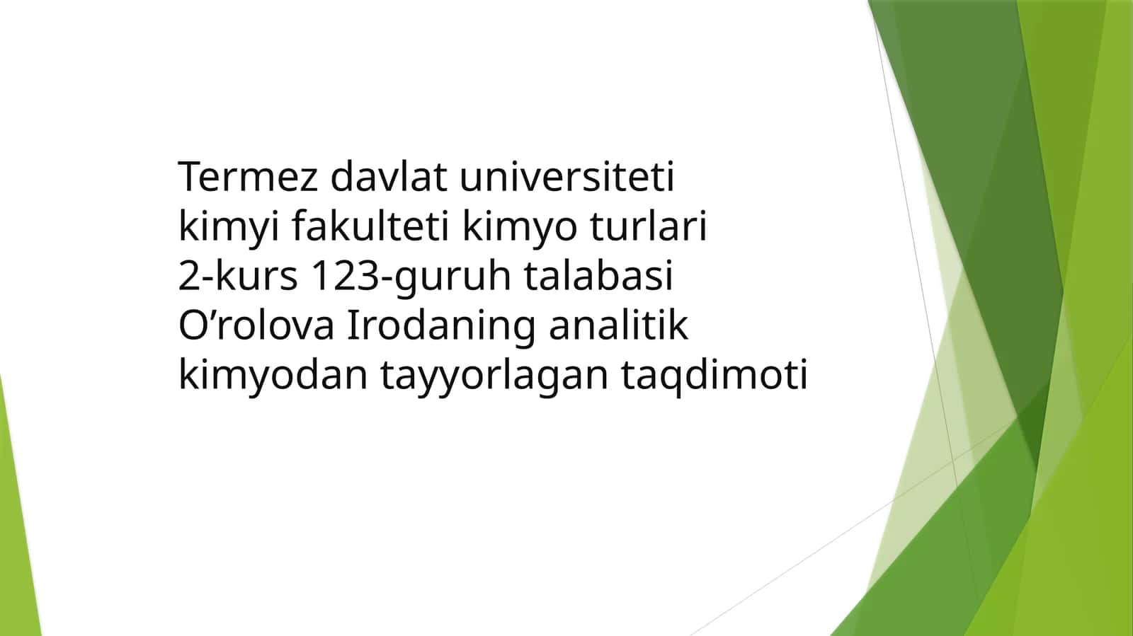 II analitik guruh kationlarining umumiy tavsifi va guruh reagent ta'siri 1