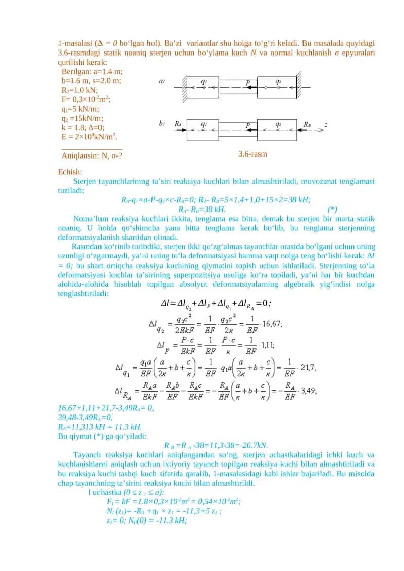 1-masalasi (∆ = 0 bo‘lgan hol) 1