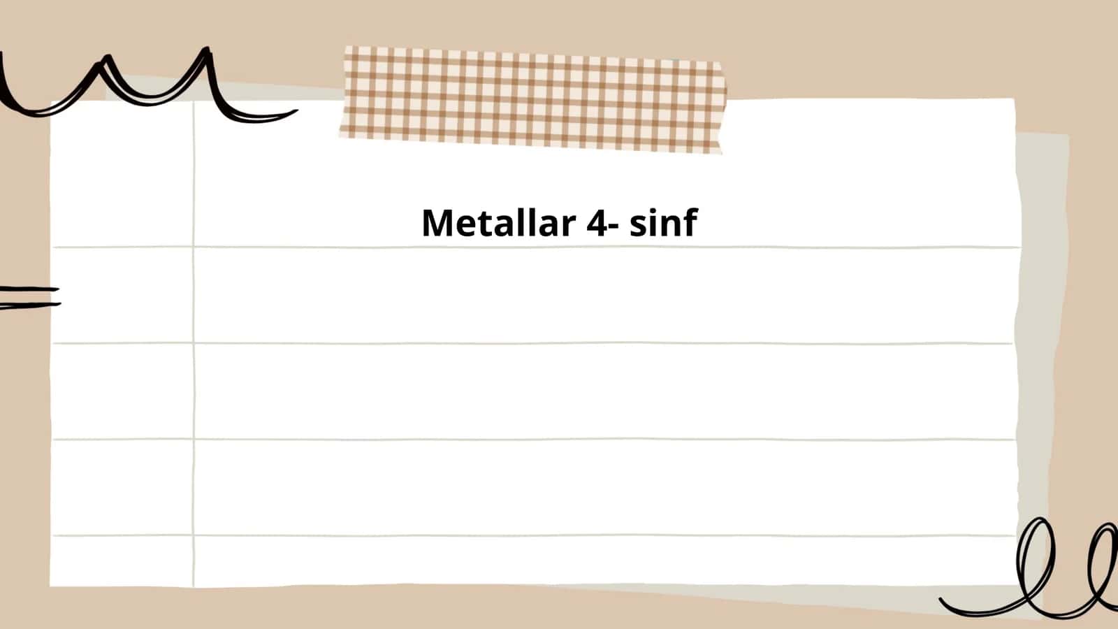 Metallar 4- sinf 1