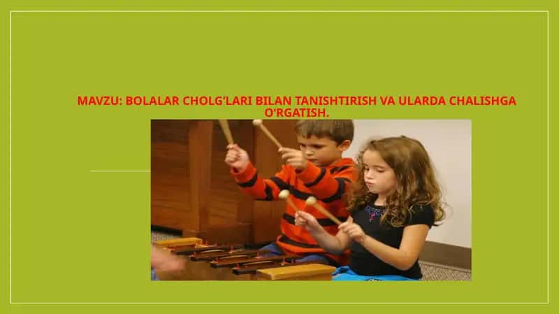 Bolalar Cholglari 1