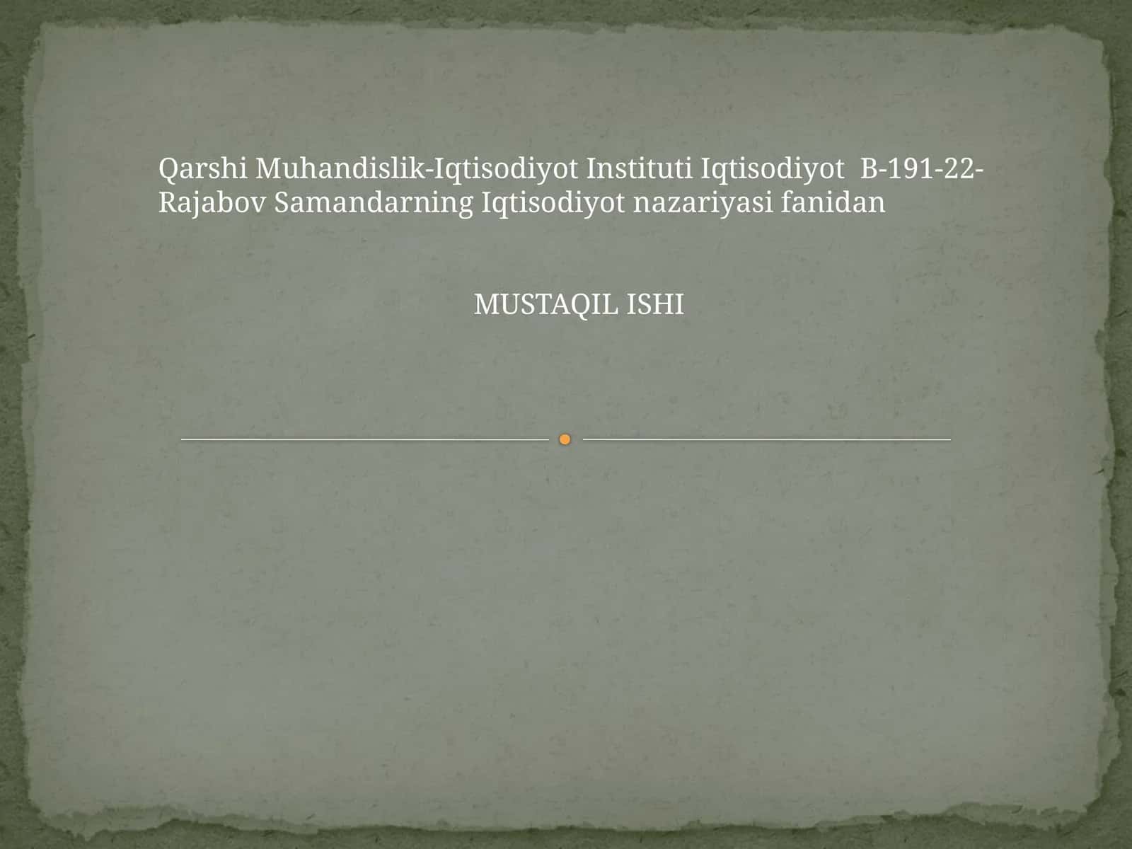 Agrar munosabatlar va ijara haqqi renta 1