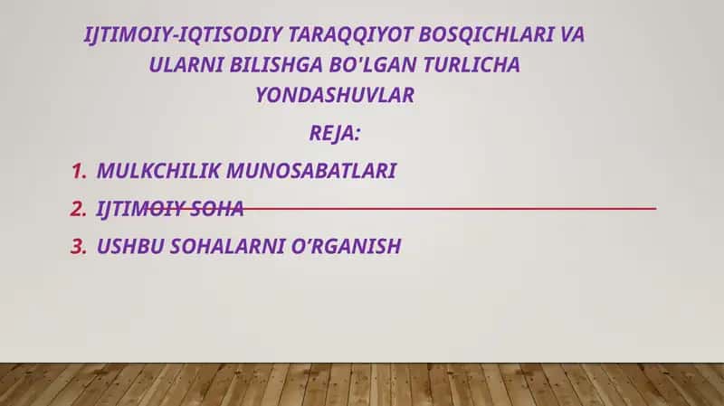 Mulkchilik munosabatlari 1