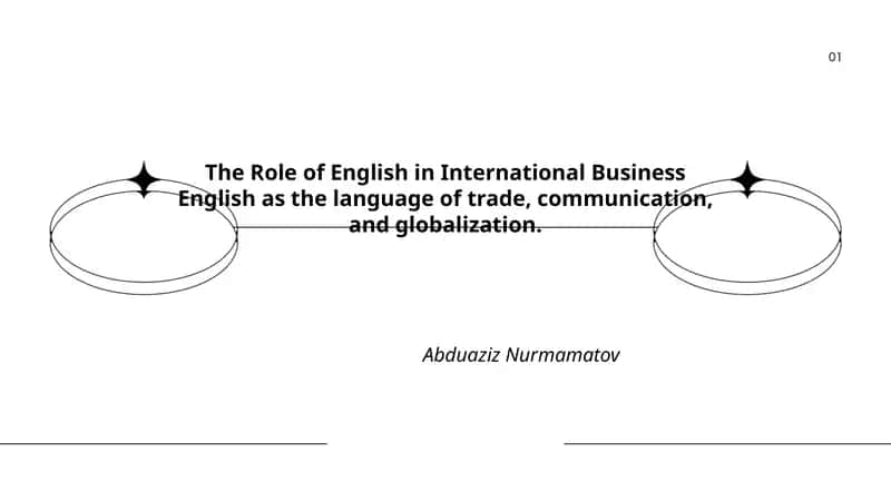 The Role of English in International Business 1