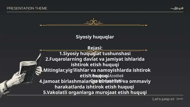 Siyosiy huquqlar 1