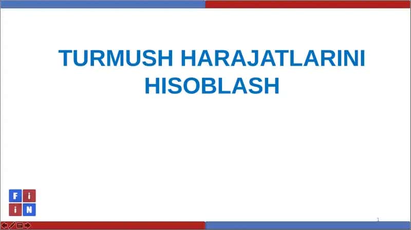Iste’molchinarxlariindeksi(INI -CPI) 1