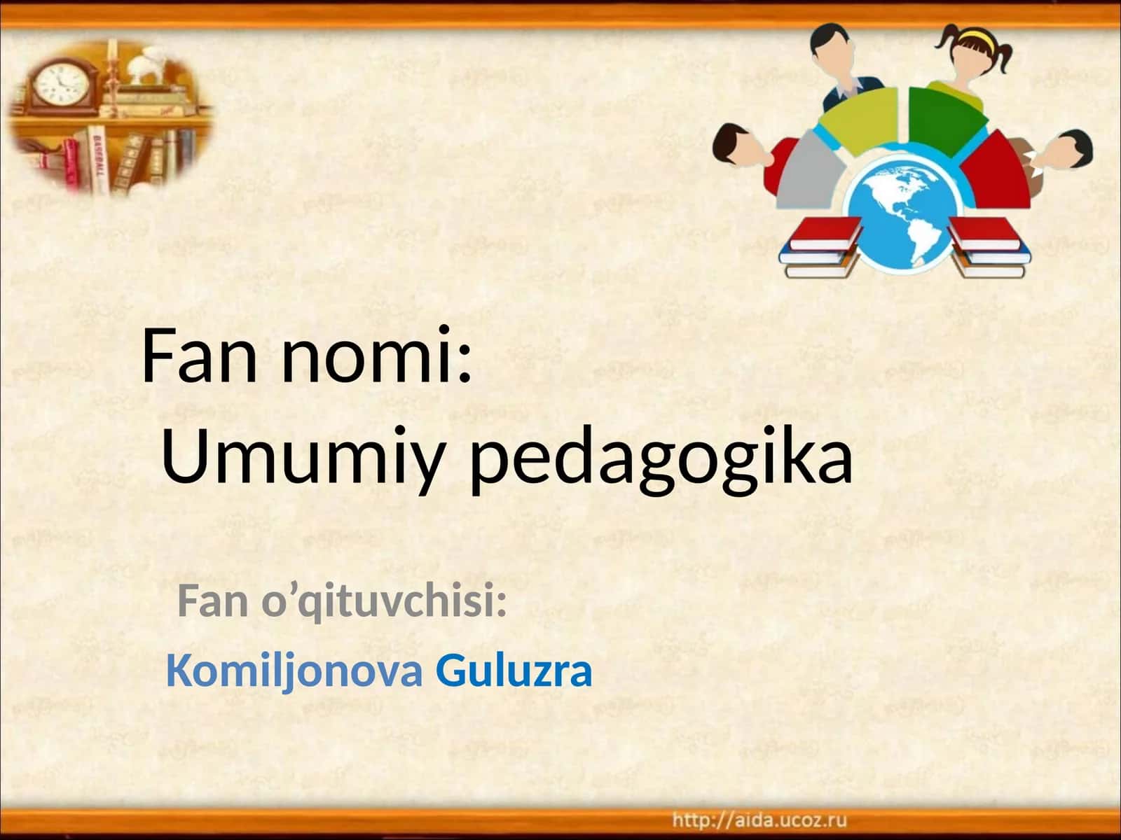 Umumiy pedagogika 1