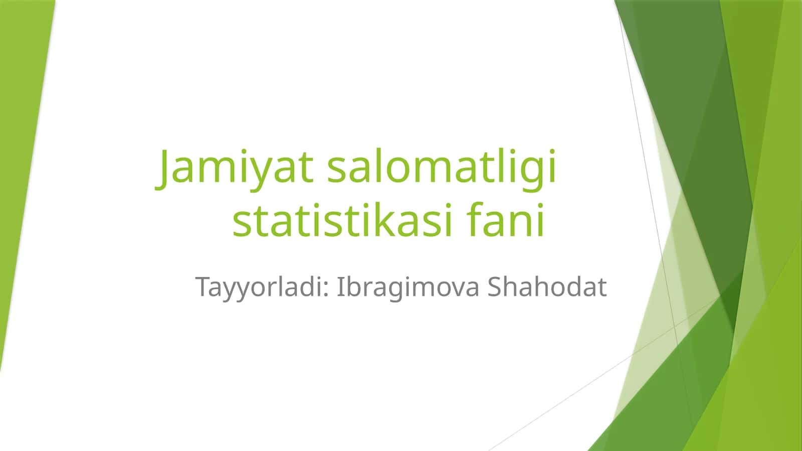 Respublika aholisining salomatligida davlatning obyektiv ko’rsatgichlari. Kasalliklar Xalqaro Klassifikatsiyasi (MKB-10) 1