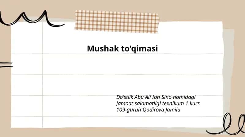 Mushak to'qimasi 1