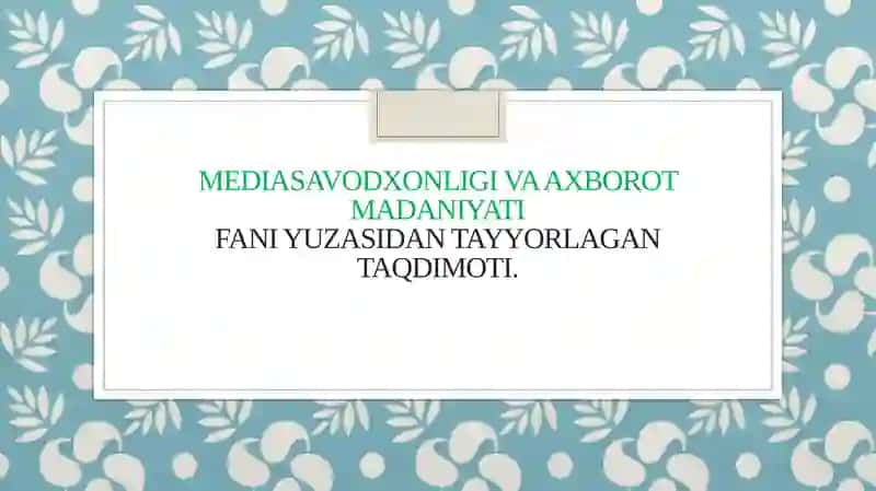 Feyk xabar yoki yolgʻon axborotga qarshi immunitetni shakllantirish