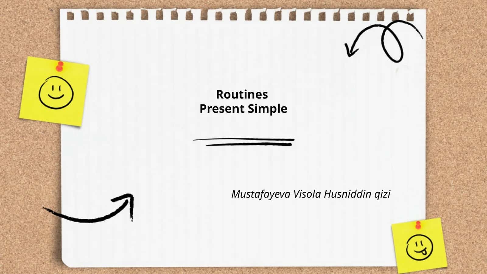 RoutinesPresent Simple 1