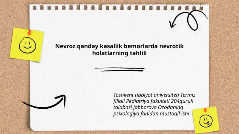 Nevroz qanday kasallik bemorlarda nevrotik holatlarning tahlili 1