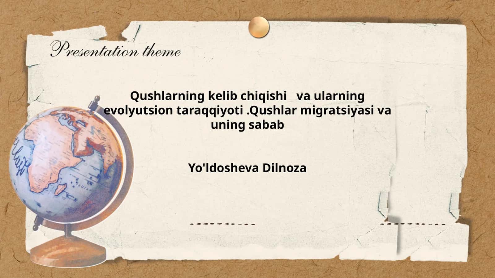 Qushlarning kelib chiqishi va ularning evolyutsion taraqqiyoti 1