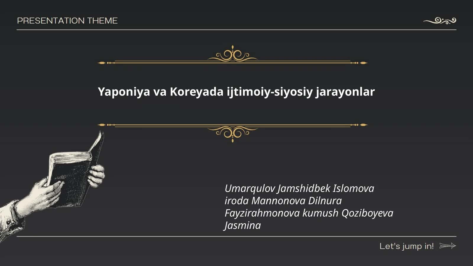 Yaponiya va Koreyada ijtimoiy-siyosiy jarayonlar 1
