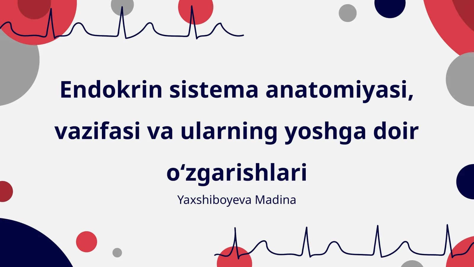 Endokrin sistema anatomiyasi, vazifasi va ularning yoshga doir oʻzgarishlari 1