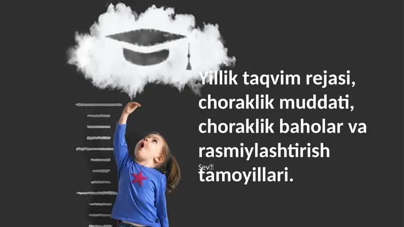Yillik taqvim rejasi 1