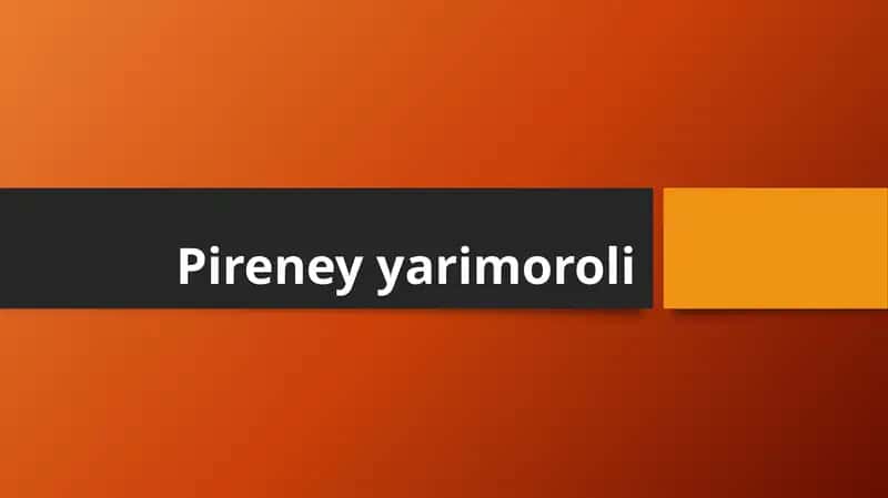 Pireney yarimoroli 1