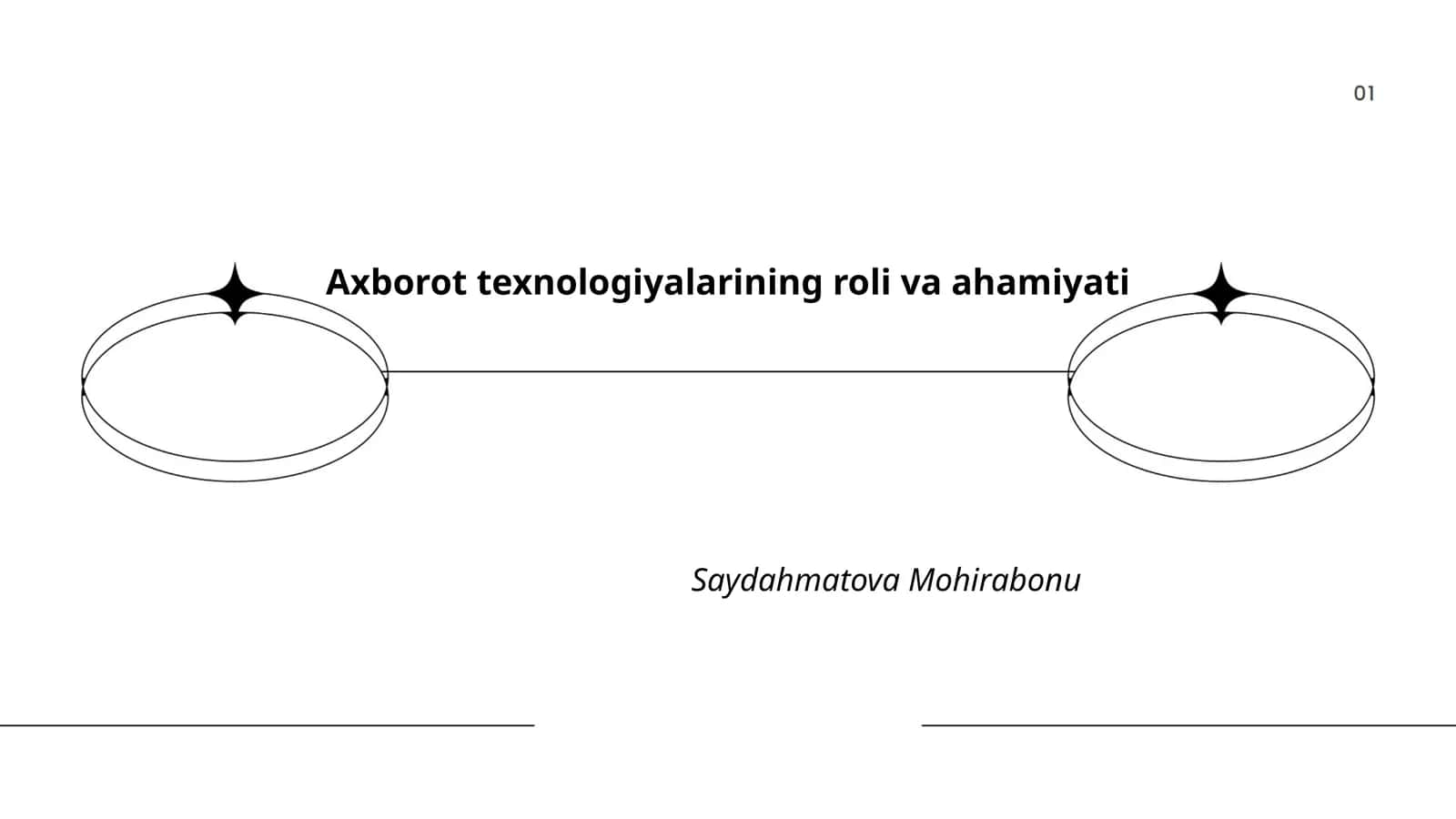 Axborot texnologiyalarining roli va ahamiyati 1